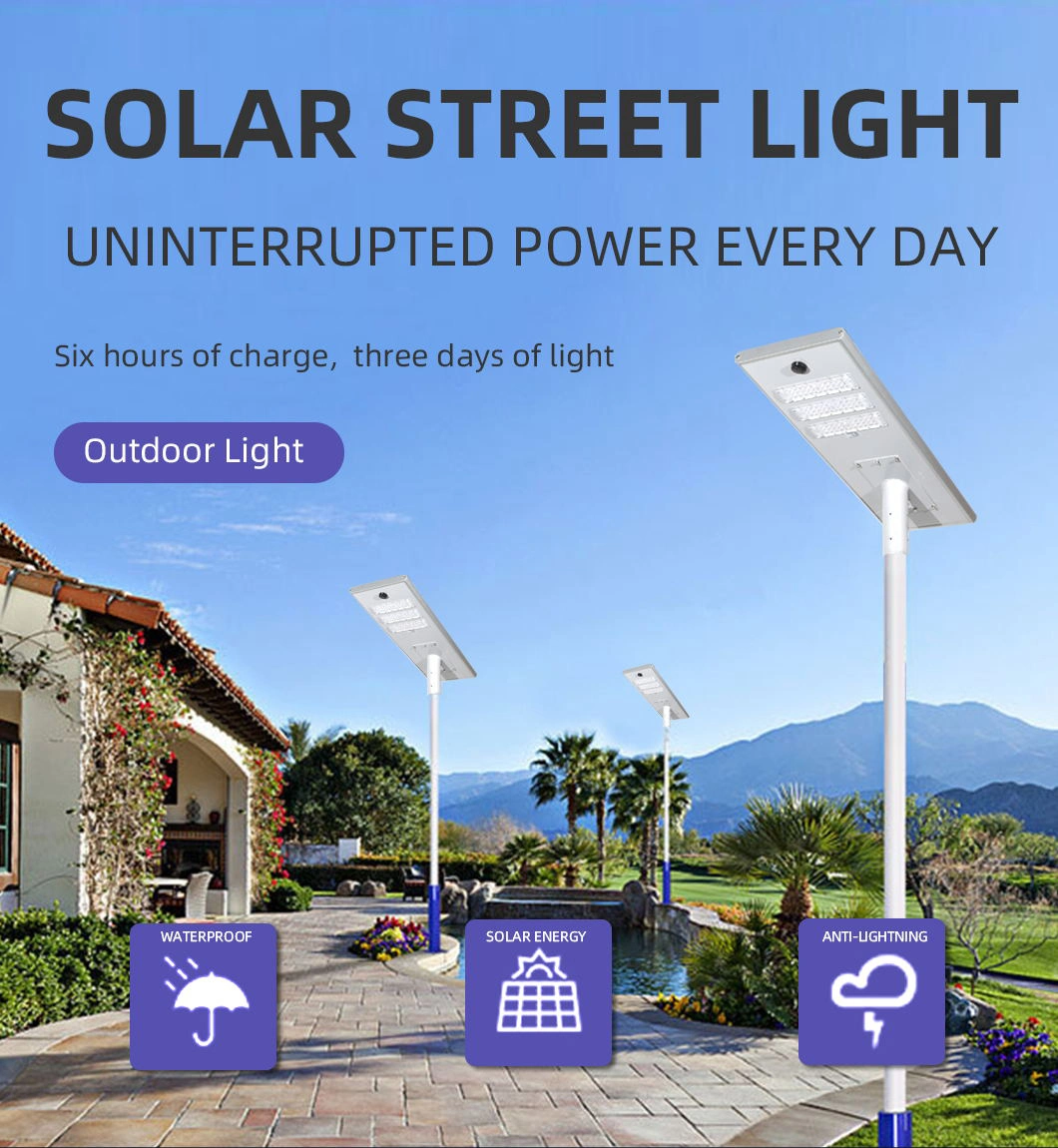 Luz de calle solar separada del vatio LED del diseño 400 del alto brillo
