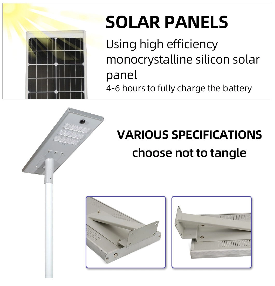 Luz de calle solar separada del vatio LED del diseño 400 del alto brillo