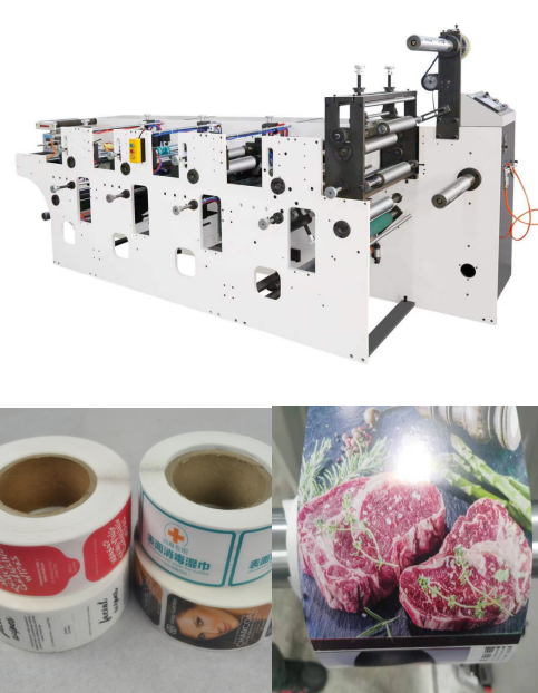 La impresora de alta velocidad ULTRAVIOLETA de Flexo 210m m para Rolls de papel 1/6 4 colores compensó el arroz no tejido 0 de la impresora del papel de Kraft del flexo