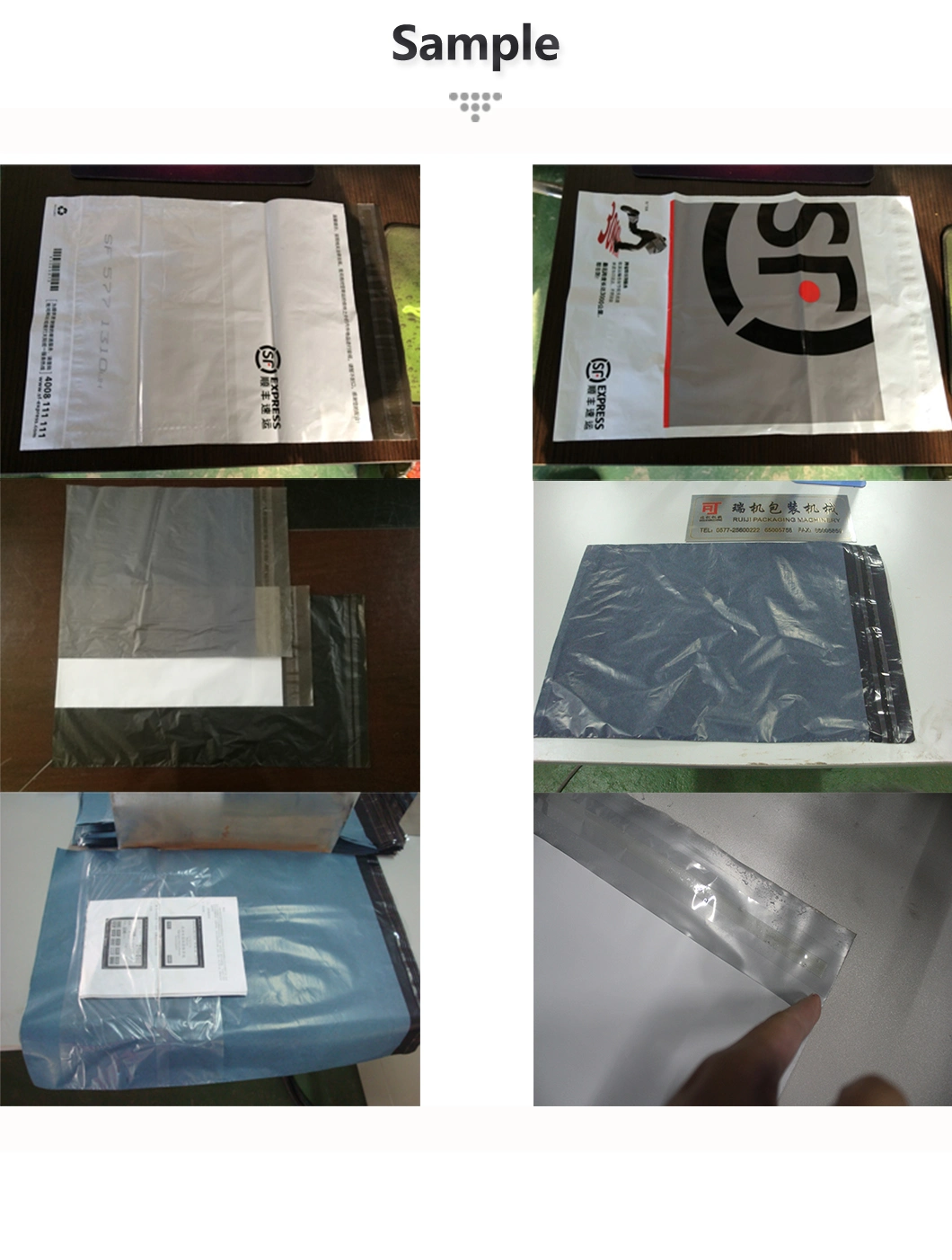 Mensajero multifuncional automático Bag Making Machine del PE con la desconexión del pegamento