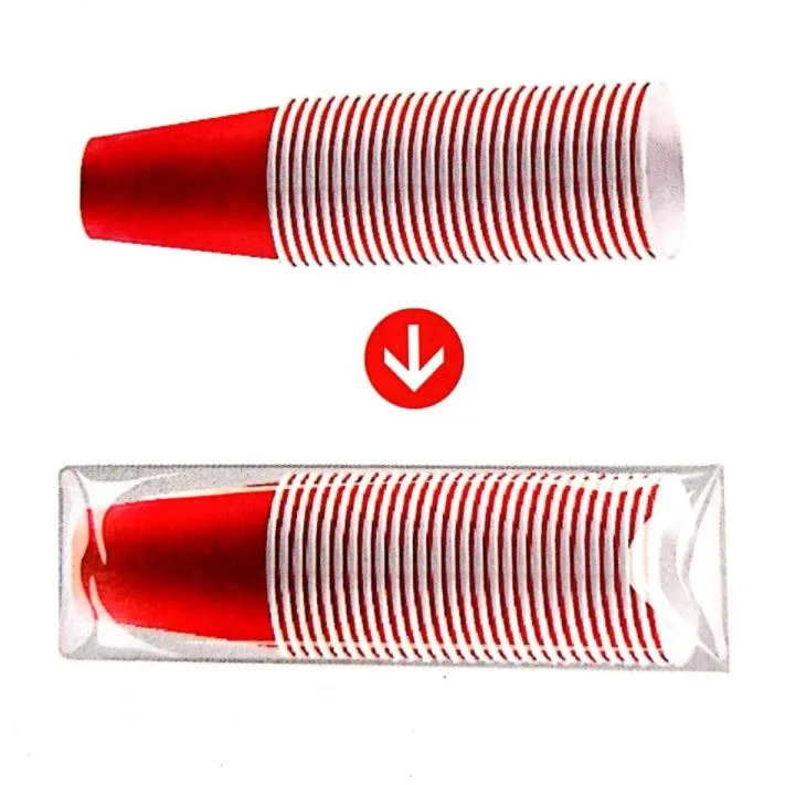 Empaquetadora disponible automática llena de la taza plástica/de papel