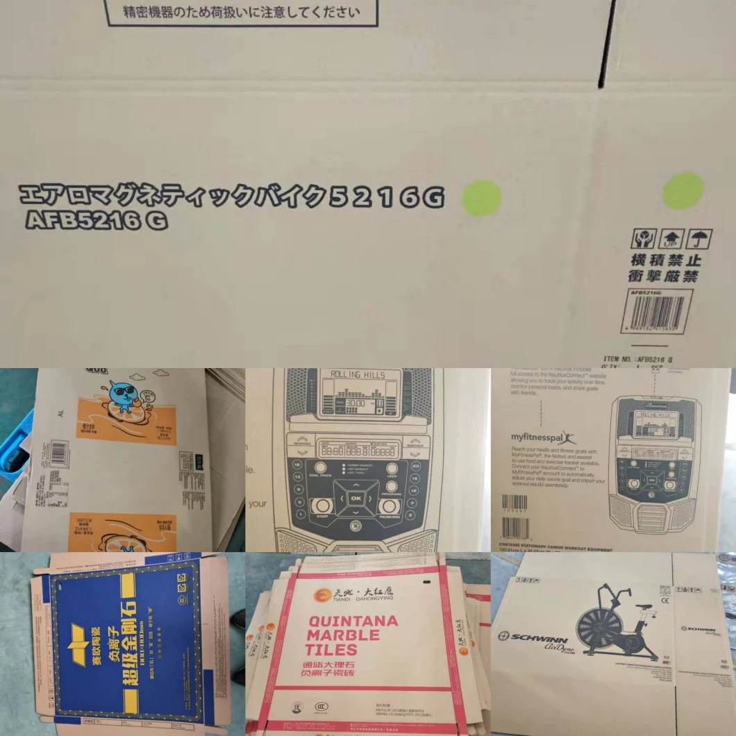 Caja de papel flexográfica de alta calidad de Flexo Flexography de la transferencia del vacío de Leading Edge de 5 colores que imprime ranurando la máquina de fabricación de cartón que corta con tintas