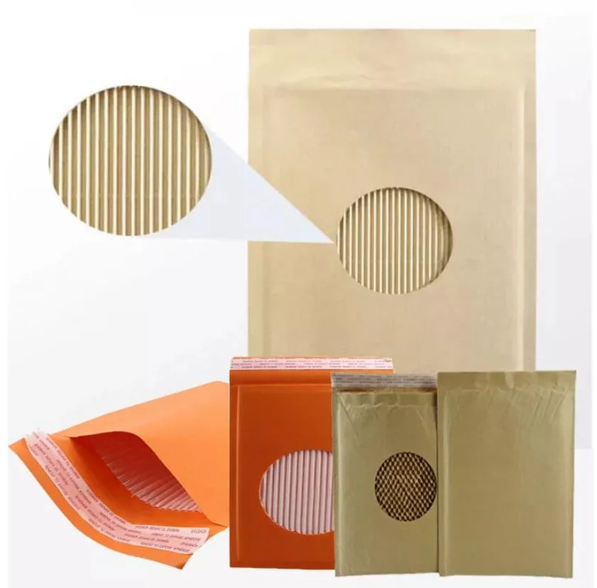 Professional Double Line Honeycomb Envelope Kraft Bag Paper Corrugated Double Layers Bag Making Machine