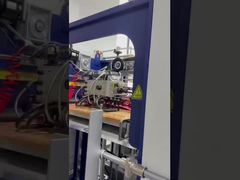 Máquina para fabricar bolsas de papel con alimentación de hojas sin arrugas, totalmente automática