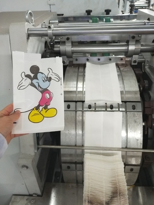 Papel de web impreso para ajustar la bolsa de papel inferior que hace la máquina