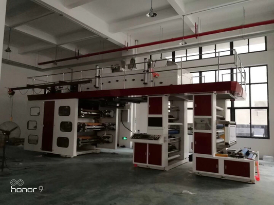 La mini impresora de la etiqueta del ci Flexo 15kw 6 colorea el tambor central