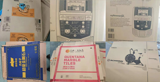 5 colores limpian la caja de papel con la aspiradora de Flexography de la transferencia que imprime la máquina que ranura