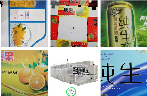 5 colores limpian la caja de papel con la aspiradora de Flexography de la transferencia que imprime la máquina que ranura