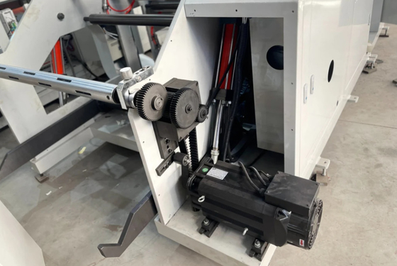 Máquina de impresión Flexo de etiquetas adhesivas de papel en rollo de 1 color, uso de secador IR y solvente de tinta