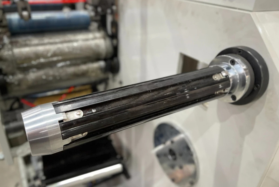 Máquina de impresión Flexo de etiquetas adhesivas de papel en rollo de 1 color, uso de secador IR y solvente de tinta
