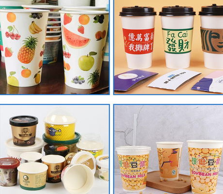 Exportación de máquina de vasos de papel Haijing de 3oz -12oz a EE. UU. Reino Unido Francia