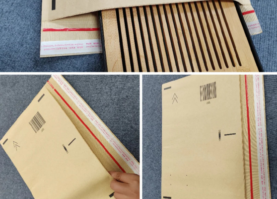 Papel corrugado para bolsas de Kraft con sobres de nido de abeja para máquina de bolsas de capas dobles