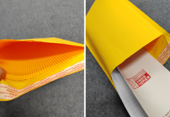 Papel corrugado para bolsas de Kraft con sobres de nido de abeja para máquina de bolsas de capas dobles