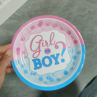 Máquina colorida de la placa de la taza de papel con la película cubriendo Pla Pe