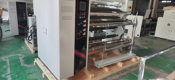HJ-C1400-III Rewinder que raja servo, 10-400m/min velocidad, 4200KG peso, AirTac Compoent neumático, máquina de las grasas de cuerpo