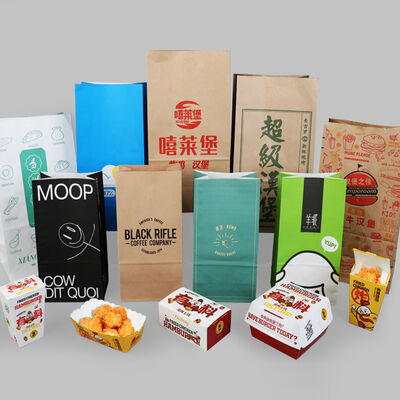 Máquina automática para fabricar bolsas de papel para compras con unidad de impresión flexográfica opcional compatible con materiales de película PE HDPE LDPE