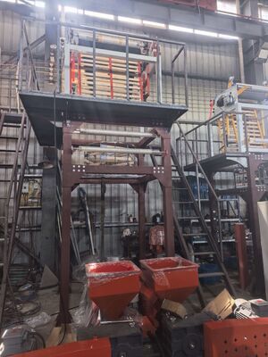 Sistema de control de pantalla táctil PLC Equipo de extrusión de película de polietileno con cabeza de matriz de 80-180 mm