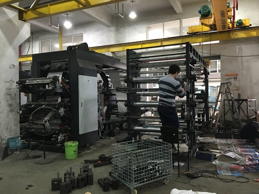 Impresora de alta velocidad de Flexo para la película de papel, plástica, impresora no tejida de la anchura de impresión de Fabric# 600-2000m m 8-Color Flexo