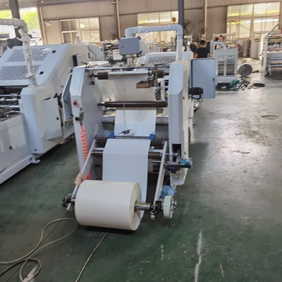 La máquina de la bolsa de papel de la alimentación de rollo HJ-200 con la capa Control#Square de la defensa aérea basa el papel Carry Bag Making Machine los 80-200m