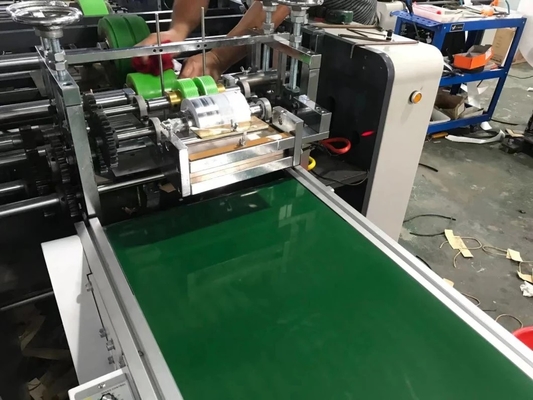 Bolsa de papel de alta velocidad de Kraft que hace máquina 300 PC/la manija de papel mínima, torcida de la cuerda haciendo la máquina