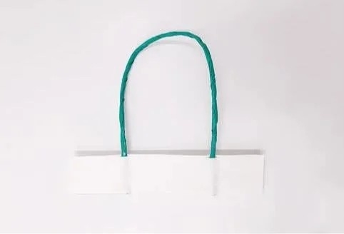 Bolsa de papel de alta velocidad de Kraft que hace máquina 300 PC/la manija de papel mínima, torcida de la cuerda haciendo la máquina