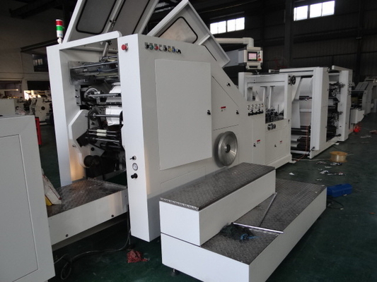Máquina plana completamente automática 200-300m m de la bolsa de papel de la manija