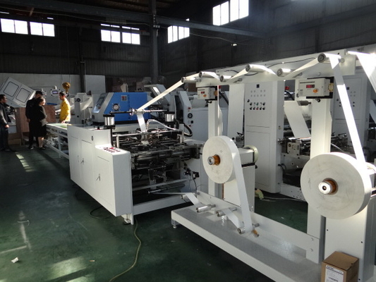 180 máquina de la bolsa de papel de Min Kraft Bag Making Machine 12m m Kraft de las PC