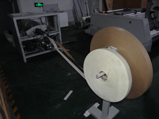 Cuerda de la bolsa de papel de Kraft que hace la máquina para la manija de la cuerda de la bolsa de papel de 25-60 G/M Paper#220V que hace máquina 20-80 PC/minuto