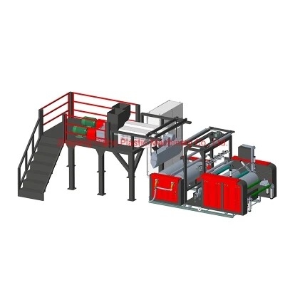 Pegamento PE de la capa LLDPE MLDPE de ABA Blown Film Extruder Machine 2-3