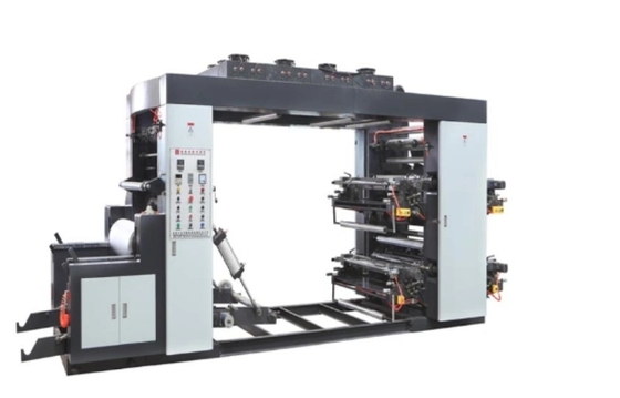 Impresora de alta velocidad de 4-Color Flexo para el #Roll de las bolsas de papel a los colores de papel de la impresora de Flexo de rollo 60m/Min 4