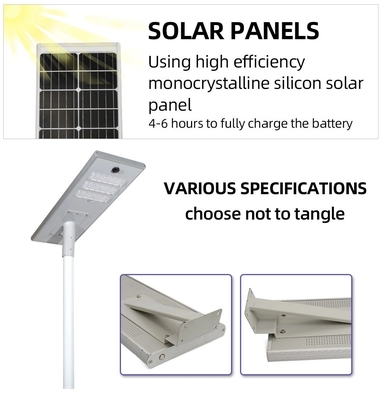 Luces LED solares al aire libre 6V, luz de 400 vatios de calle solar del CE LED