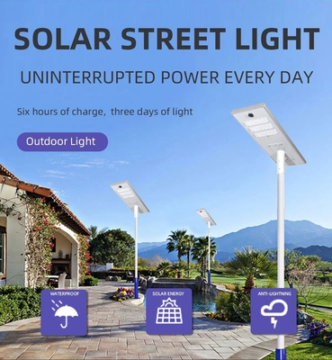 Luces LED solares al aire libre 6V, luz de 400 vatios de calle solar del CE LED