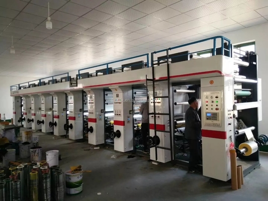 Multicolor automático de alta velocidad de la impresora del rotograbado de BOPP