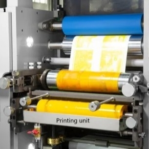 Impresora de alta velocidad de la etiqueta de Flexo para la impresión de la precisión, velocidad de impresión 80m/min, 30 poder grueso, impresión del kwflexo