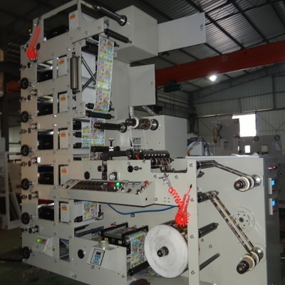Bolso de alta velocidad 2 de la película plástica de la taza de papel de etiqueta del PVC BOPP PE de la hoja 4 6 8 color Flexo flexográfico que imprime Machine#5000kg