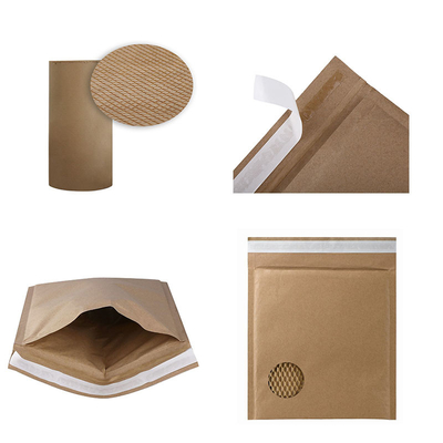 Bolsa de papel amistosa de Eco Kraft que hace al mensajero rellenado máquina Delivery Envelope Honeycomb