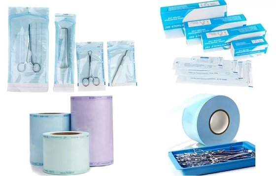 Bolso de papel médico disponible de la bolsa que hace la autoclave de la máquina autoadhesiva