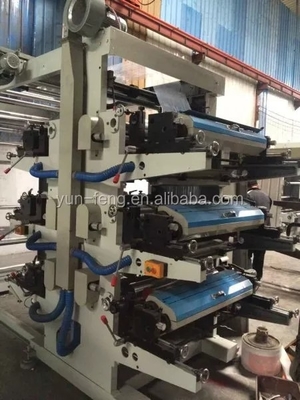 Embalaje plástico de la bolsa de papel de la impresora de Flexo de la carne de la cubierta de cuatro colores